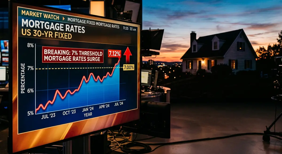 30-year fixed mortgage rate tops 7% for the first time in over a year